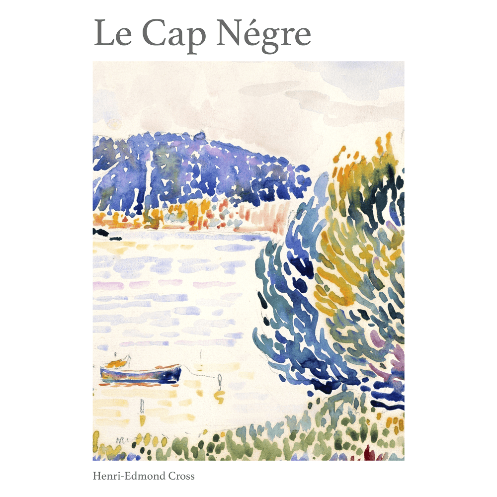 Cap Negre by Henri-Edmond Cross - Watercolour - Wall Art Rolled Canvas Print