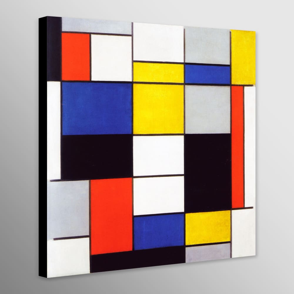 Composition A by Piet Mondrian (1920) - Wall Art Wrapped 
