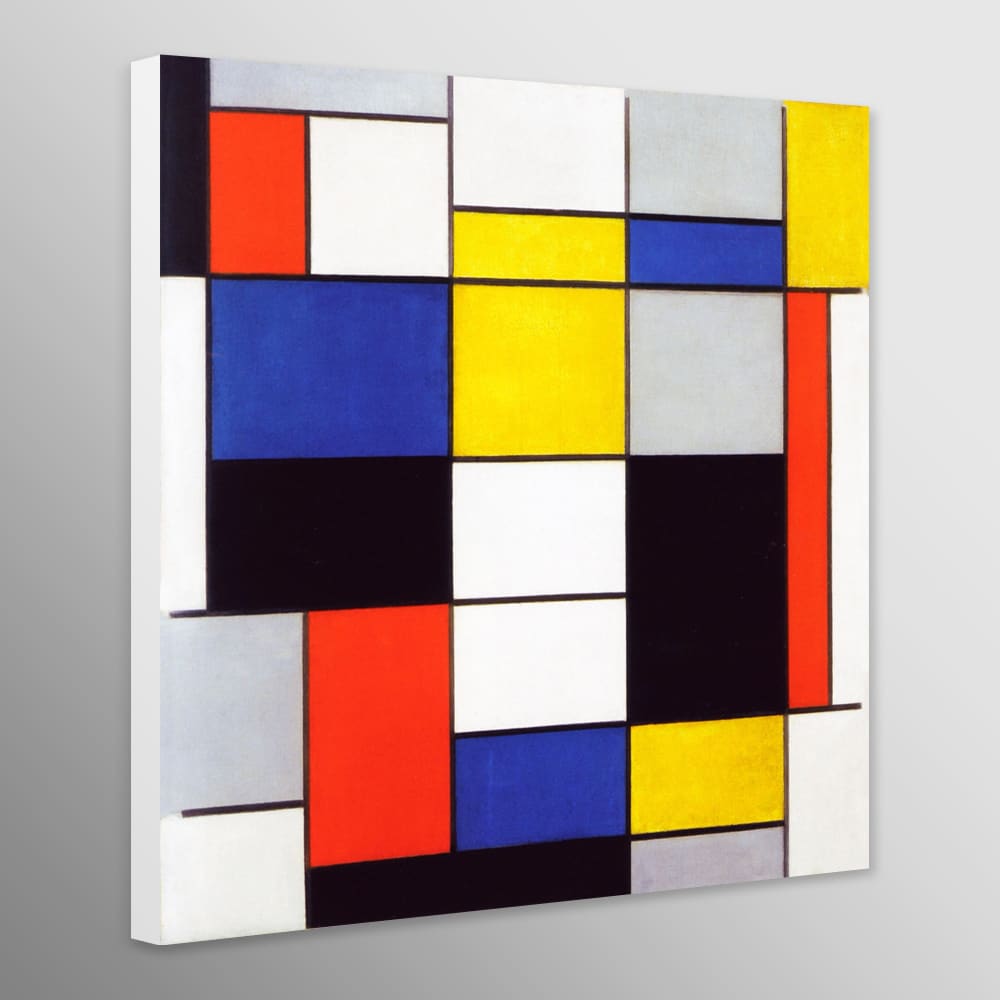 Composition A by Piet Mondrian (1920) - Wall Art Wrapped 