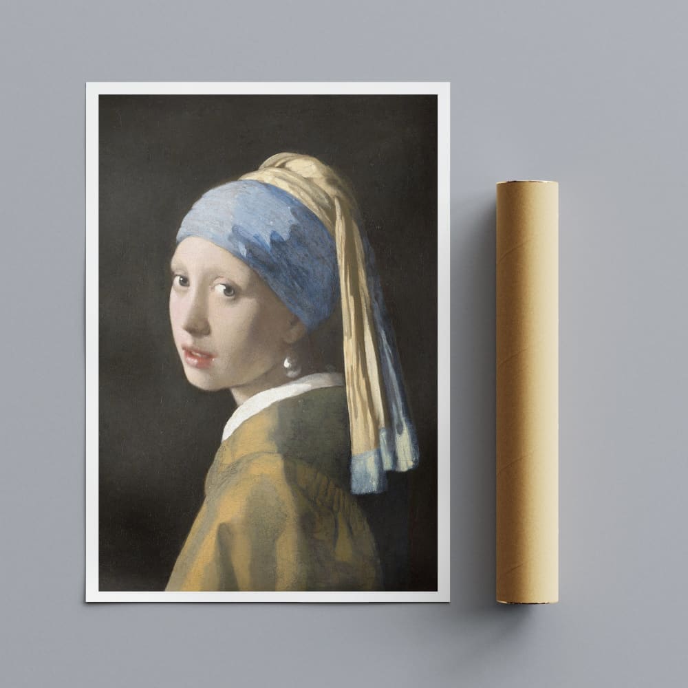 Girl with a Pearl Earring by Johannes Vermeer - Wall Art 