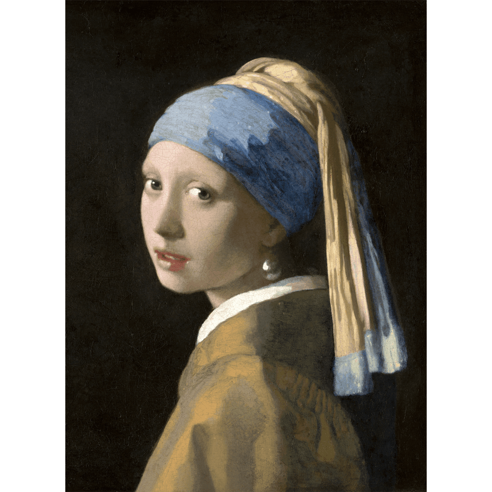 Girl with a Pearl Earring by Johannes Vermeer - Wall Art Rolled Canvas Print