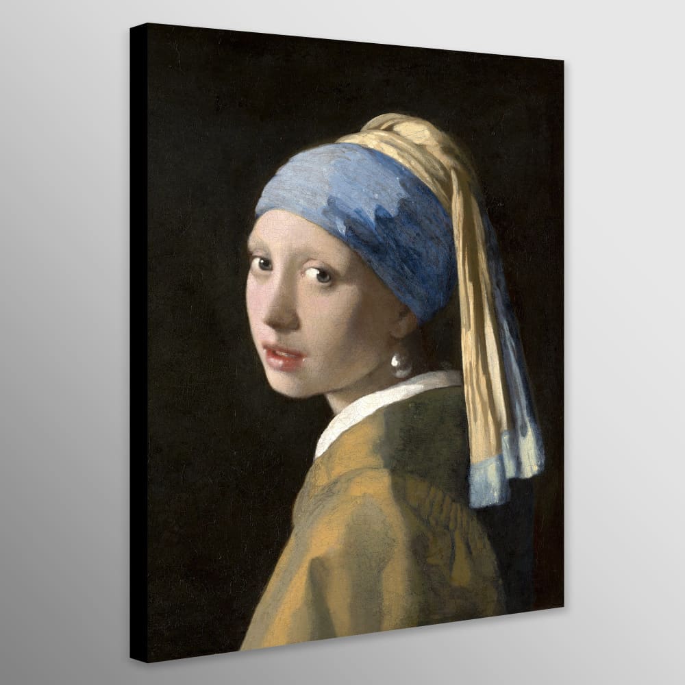 Girl with a Pearl Earring by Johannes Vermeer - Wall Art 