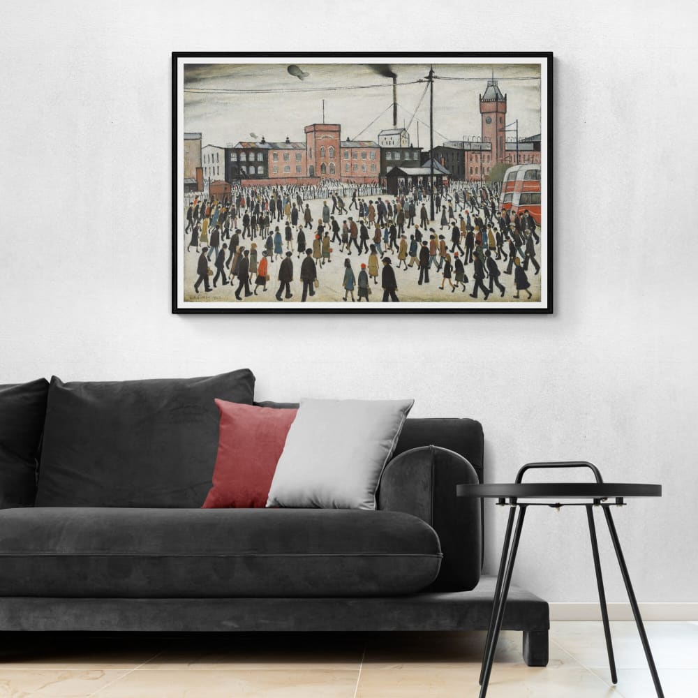 Going to Work by LS Lowry (1959) - Wall Art Photo Poster 