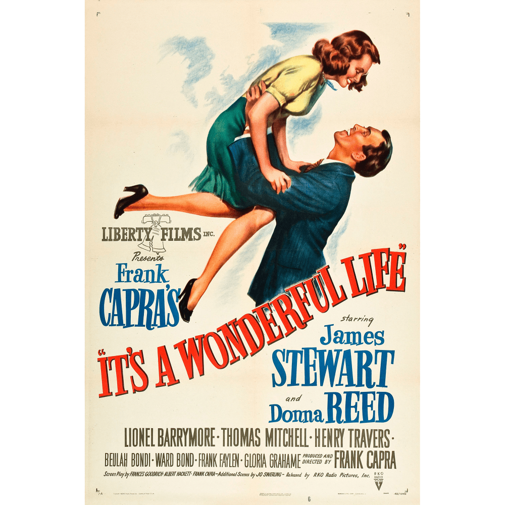 It's A Wonderful Life Movie Art - Wall Art Wrapped Frame Canvas Print