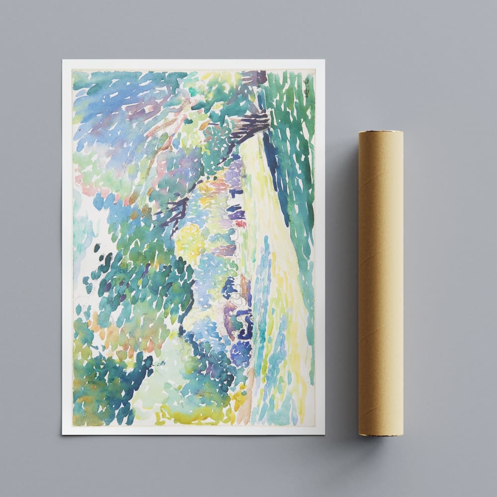 Landscape by Henri-Edmond Cross - Wall Art Rolled Canvas 