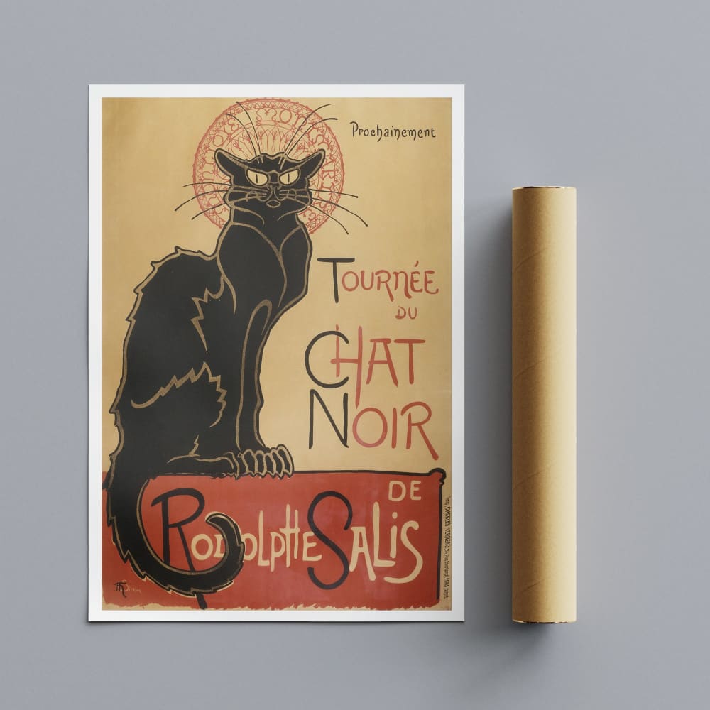 Le Chat Noir by Théophile Steinlen (1896) - Wall Art Rolled 