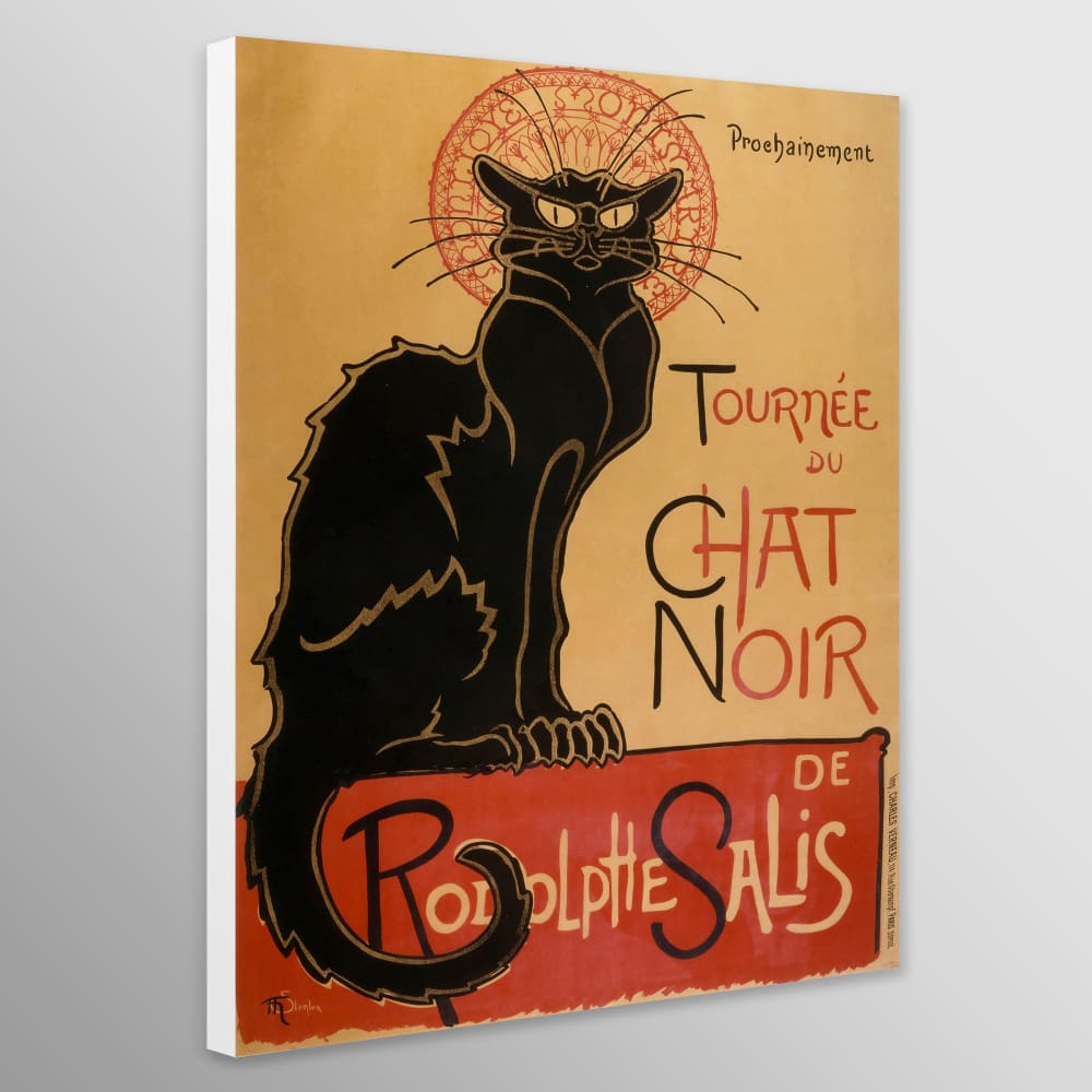 Le Chat Noir by Théophile Steinlen (1896) - Wall Art Wrapped