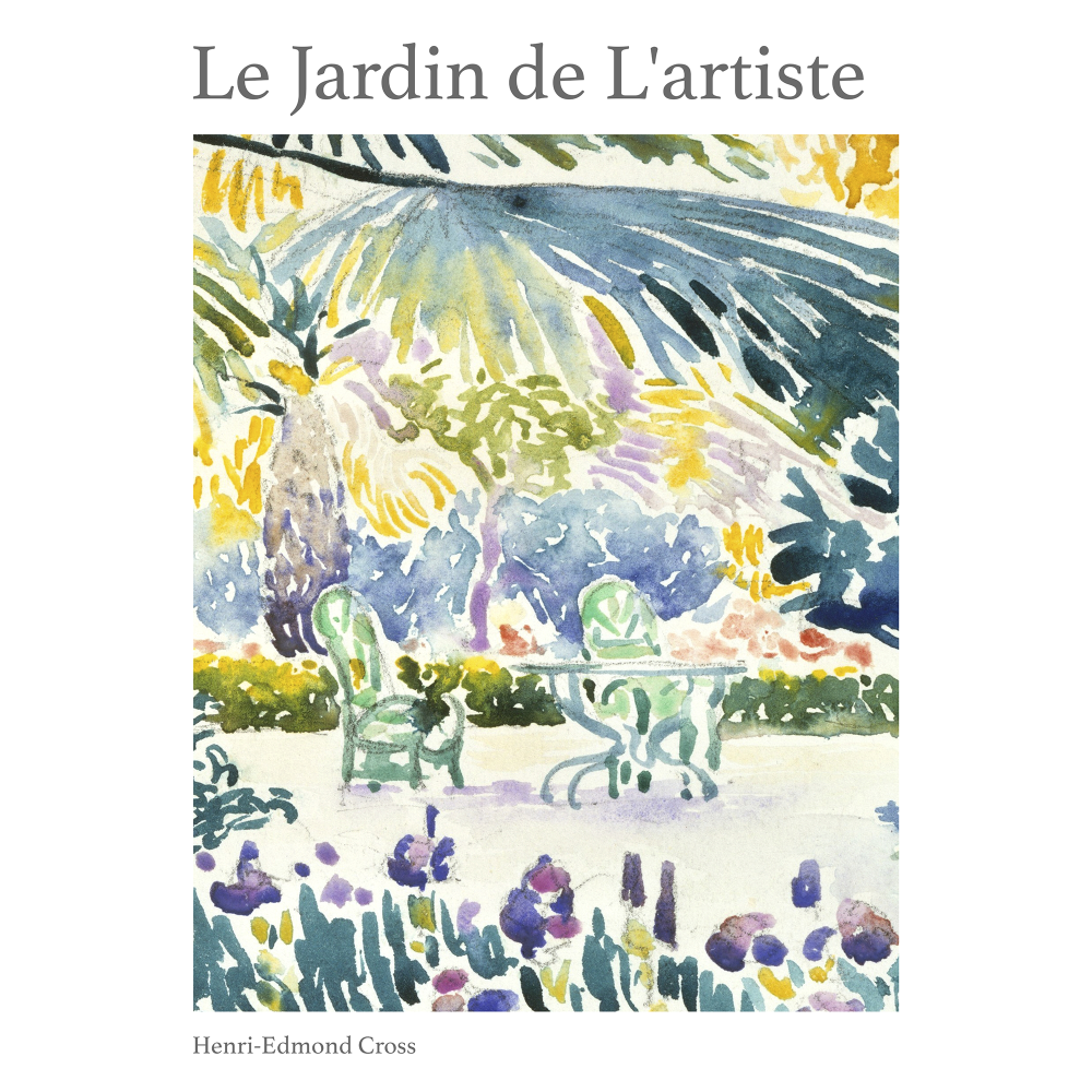 Le Jardin de L'artiste by Henri-Edmond Cross - Watercolour - Wall Art Rolled Canvas Print