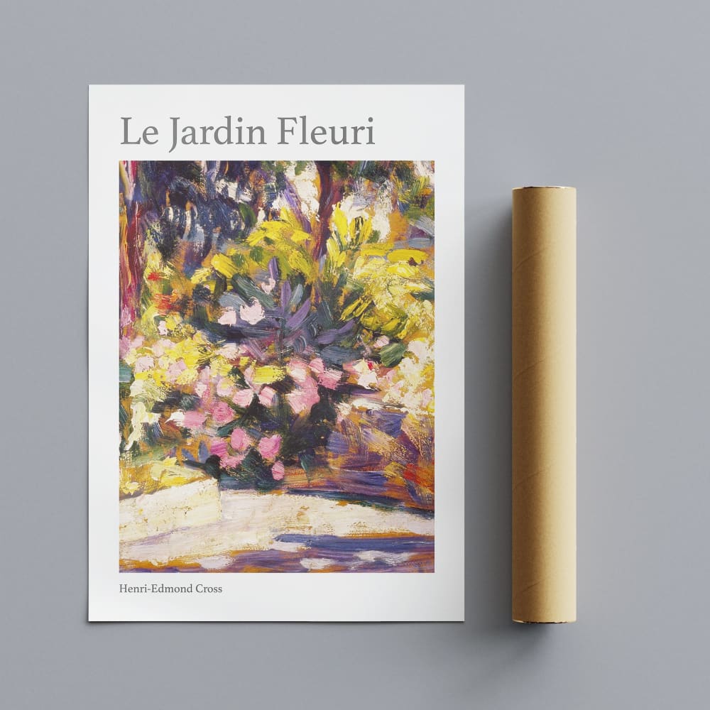 Le Jardin Fleuri by Henri-Edmond Cross - Wall Art Rolled 