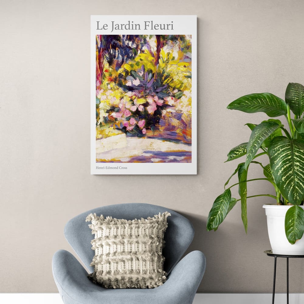 Le Jardin Fleuri by Henri-Edmond Cross - Wall Art Rolled 