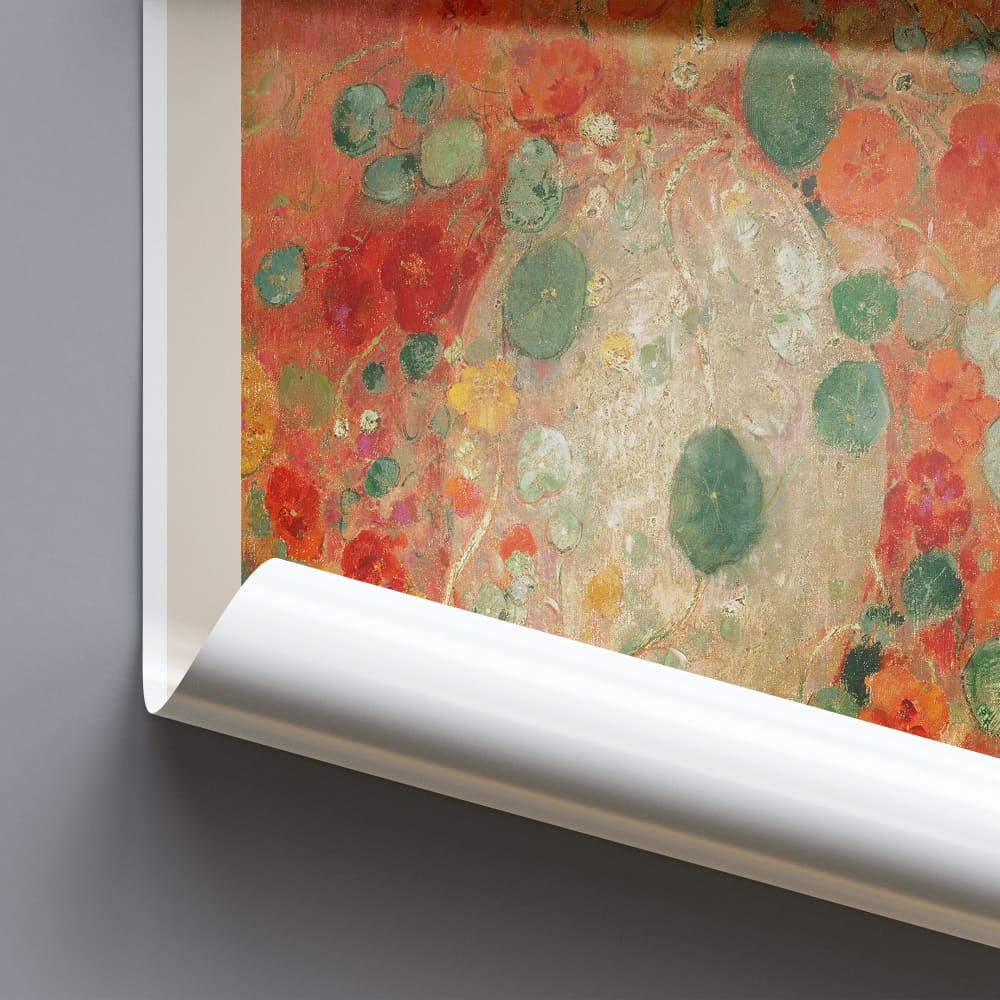 Nasturtiums Abstract Flower by Odilon Redon - Wall Art Photo