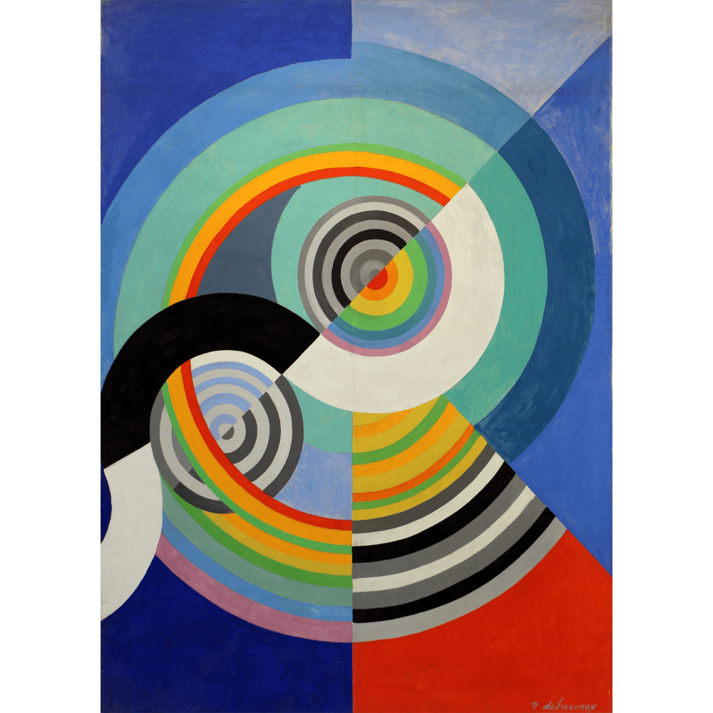 Rythme n°3 by Rob Delaunay (1938) - Wall Art Rolled Canvas Print
