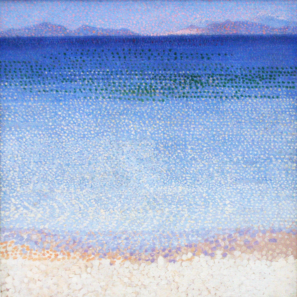 Seascape - The Iles d'Or by Henri-Edmond Cross - Wall Art Rolled Canvas Print