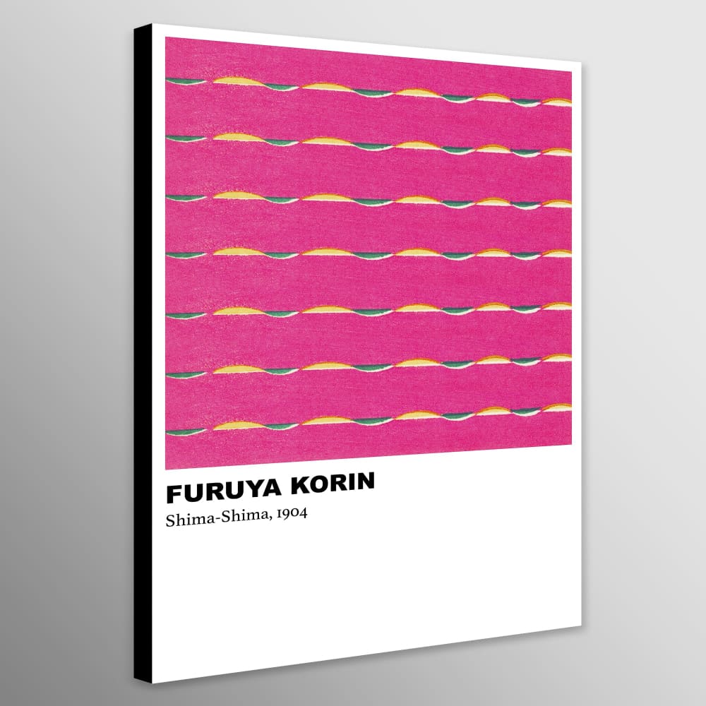Shima-Shima Pink Pattern by Furuya Korin (1904) - Abstract -