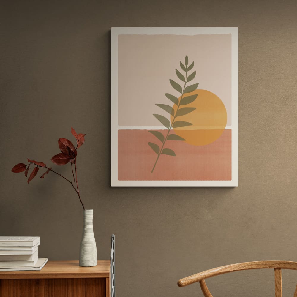 Sunrise - Boho Art - Wall Art Wrapped Frame Canvas Print - 