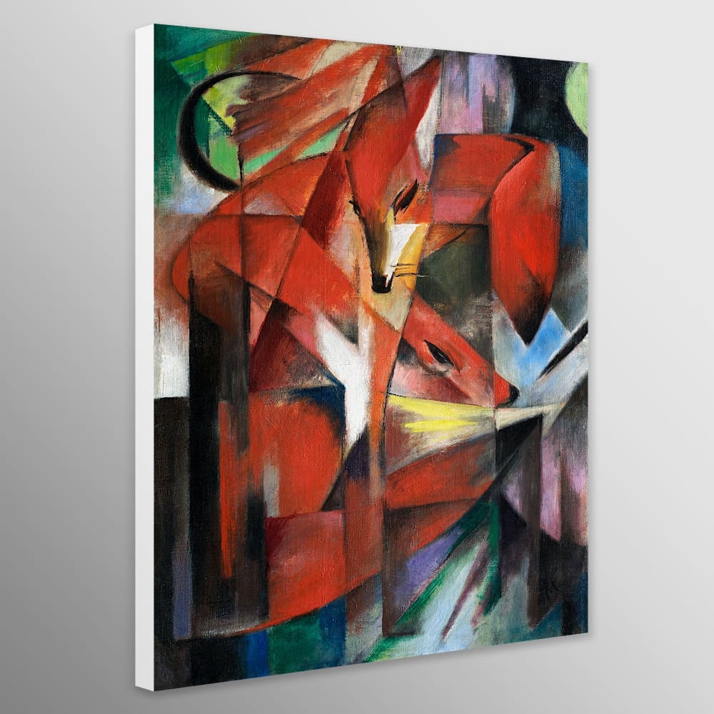 The Foxes by Franz Marc (1913) - Wall Art Wrapped Frame 