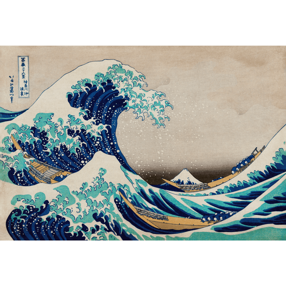 The Great Wave of Kanagawa by Katsushika Hokusai - Wall Art – The Art ...