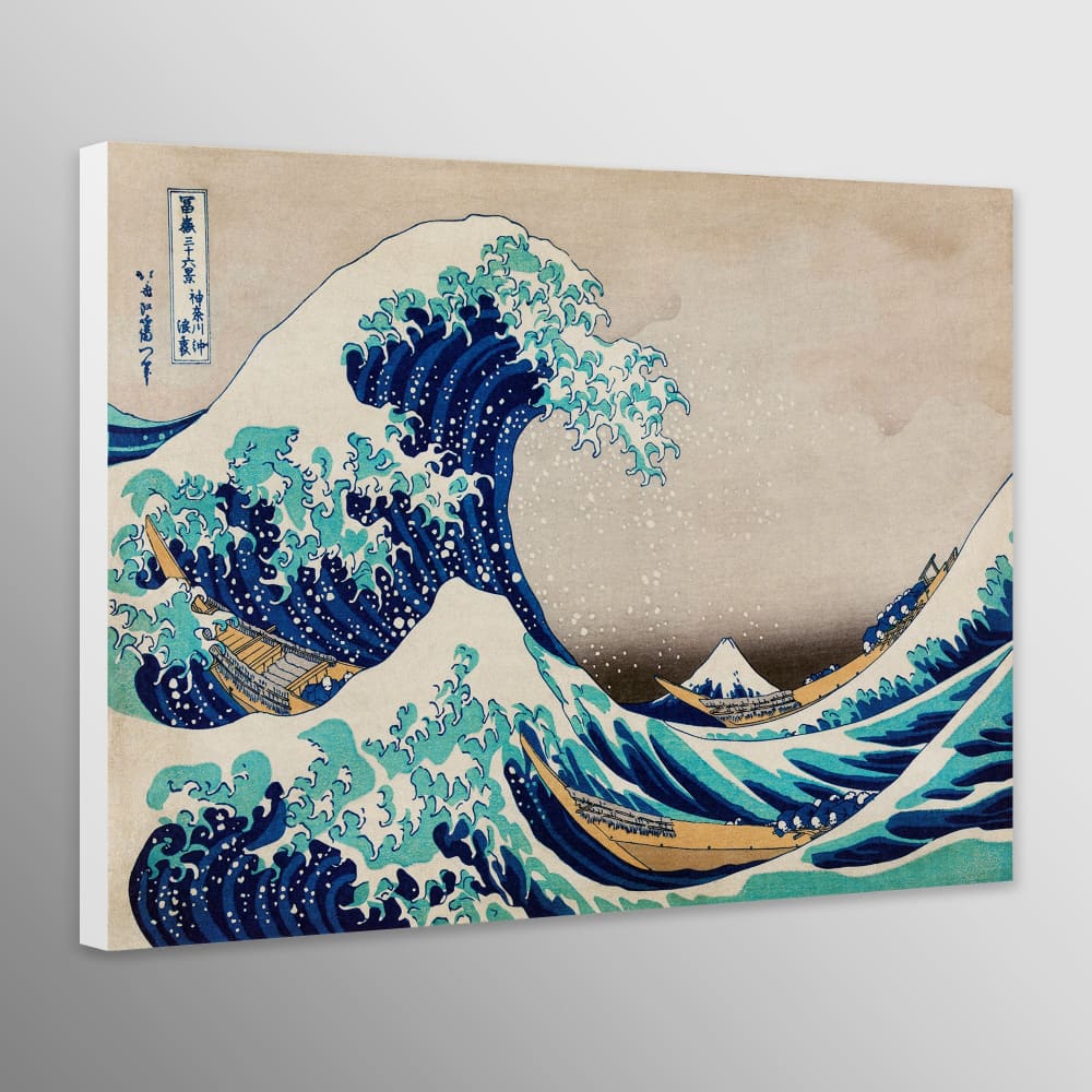 The Great Wave of Kanagawa by Katsushika Hokusai - Wall Art 