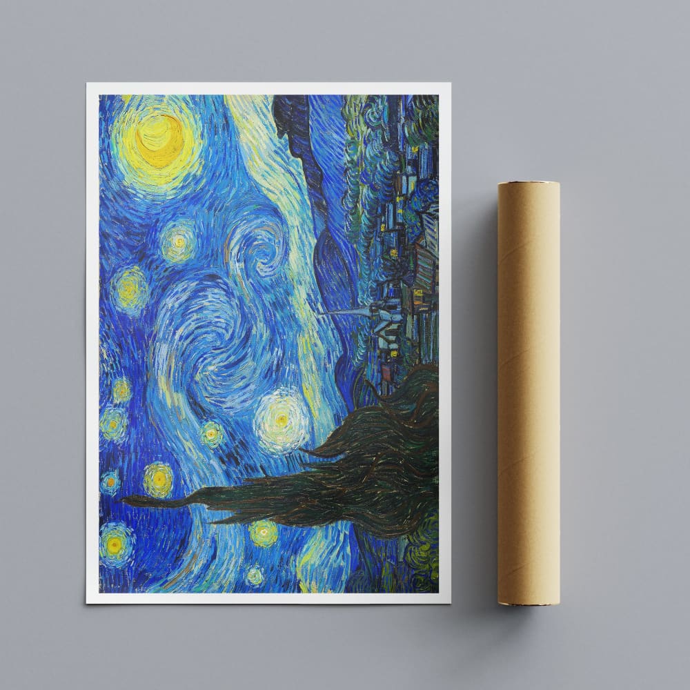 The Starry Night by Vincent Van Gogh (1889) - Wall Art 