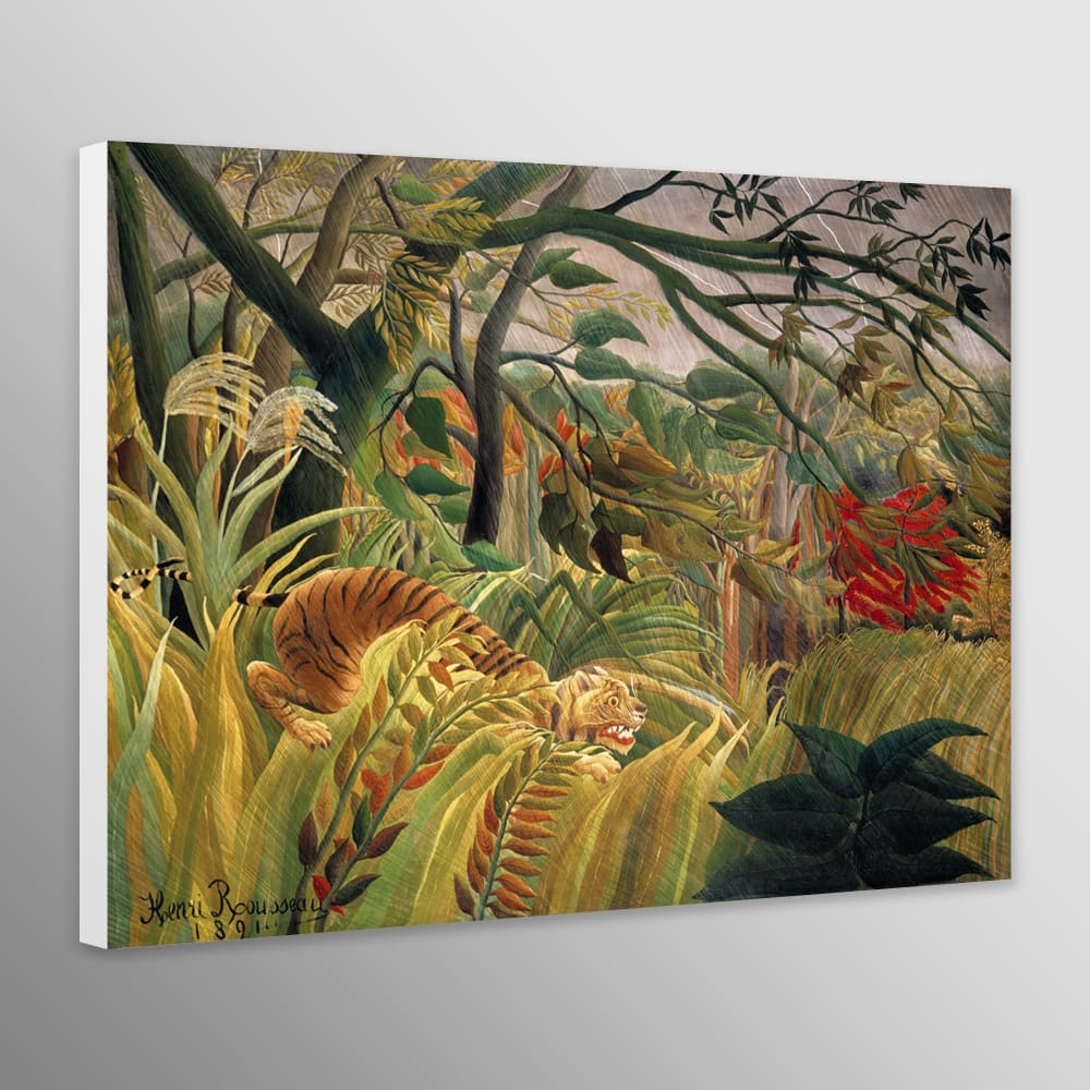 Tiger in a Tropical Storm by Henri Rousseau (1891) - Wall 