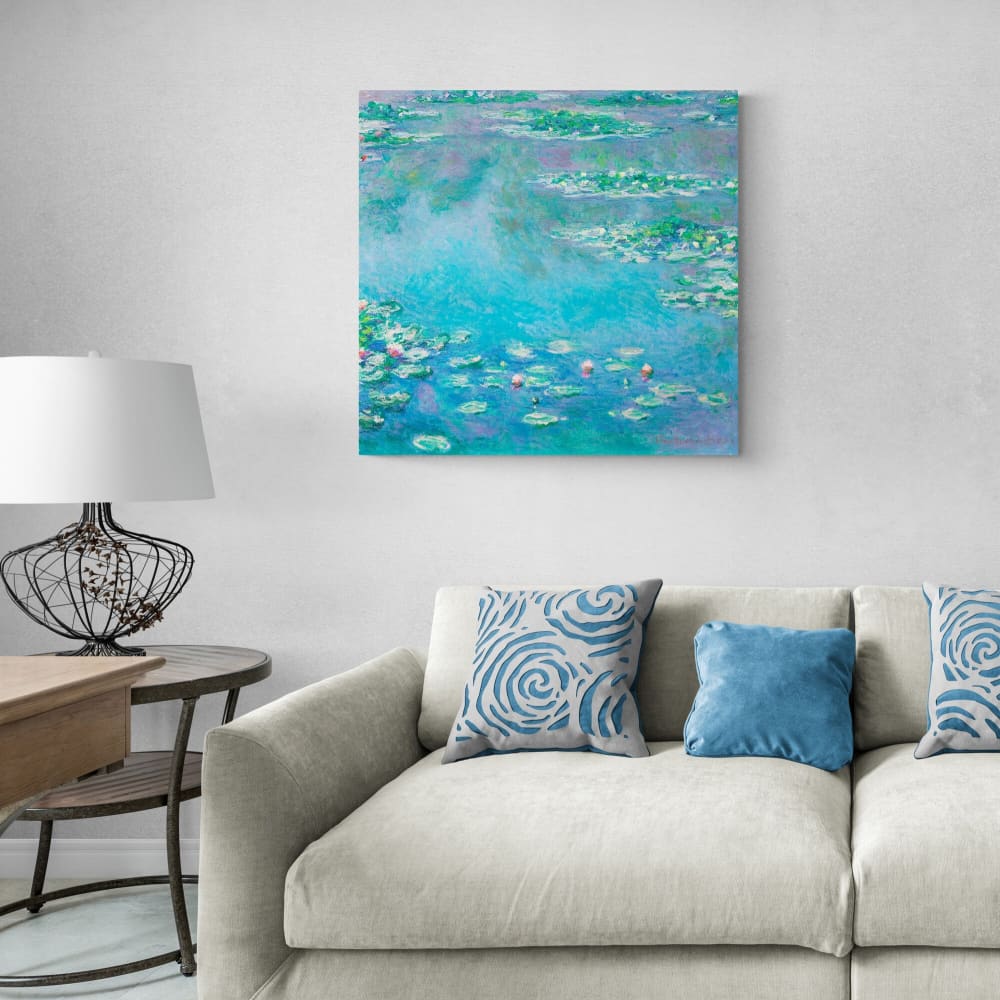 Water Lilies by Claude Monet - Wall Art Rolled Canvas Print 
